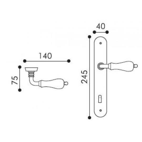 vintage country klasszikus rez repedezett keramia kilincs ajto rusztikus mediterran nyilaszaro zar kulcs kilincs lakberendezes belteri ajto.JPG